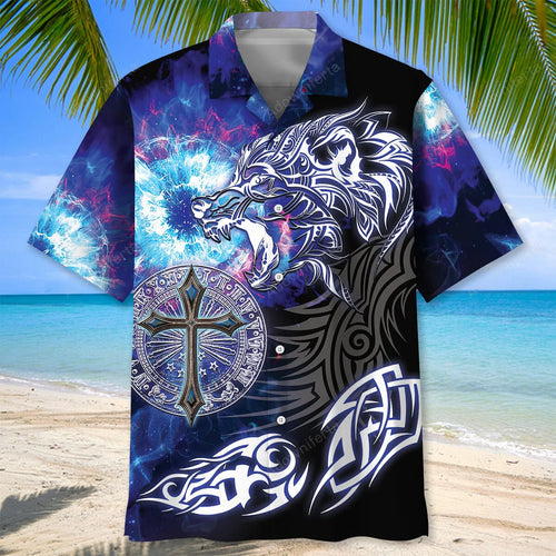 Wolf Legend Hawaiian Shirt, custom shirt gift for men