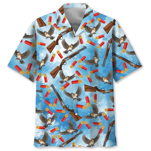 Woodcock Hunting Hawaiian Shirt, custom shirt gift for men