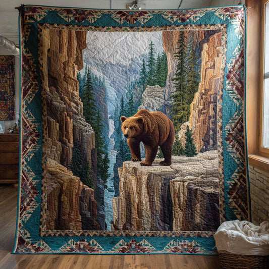 Woodland Bear Quilt Blanket
