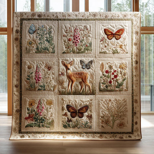 Woodland Fawn Quilt Blanket