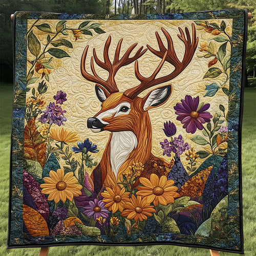 Woodland Majestic Deer Quilt Blanket