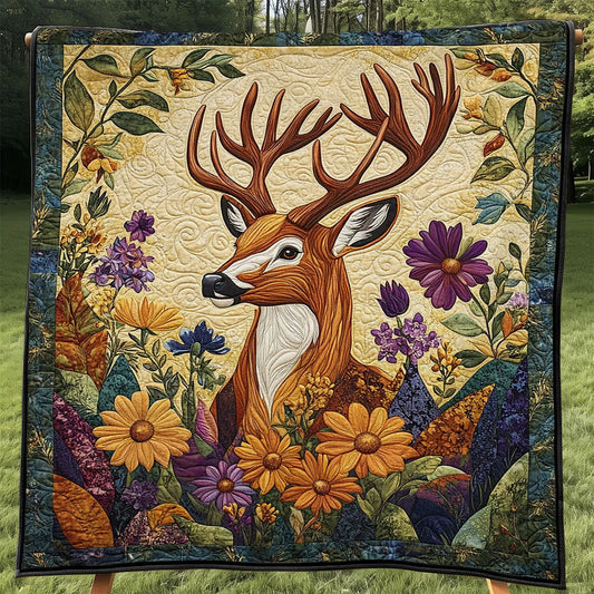 Woodland Majestic Deer Quilt Blanket