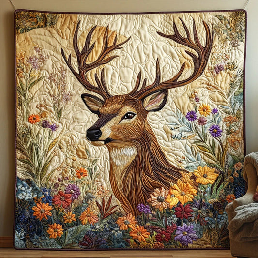 Woodland Majestic Deer Quilt Blanket