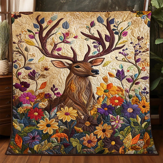 Woodland Majestic Deer Quilt Blanket