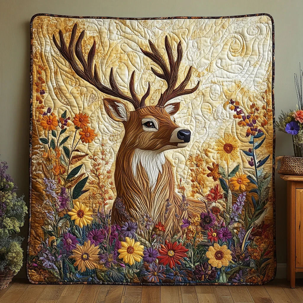 Woodland Majestic Deer Quilt Blanket