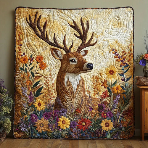 Woodland Majestic Deer Quilt Blanket
