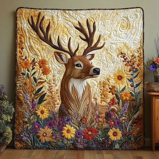 Woodland Majestic Deer Quilt Blanket