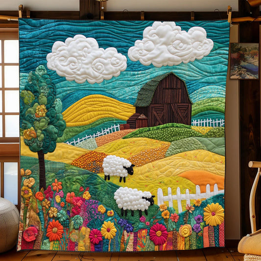Wooly Fields Quilt Blanket