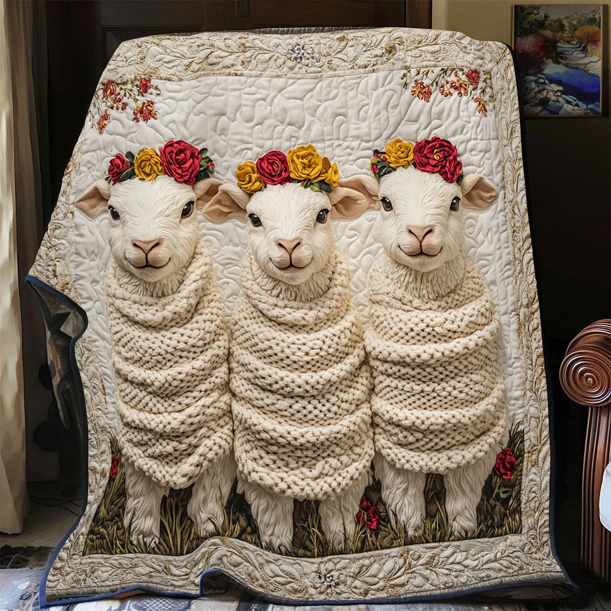 Wooly Sisters Quilt Blanket