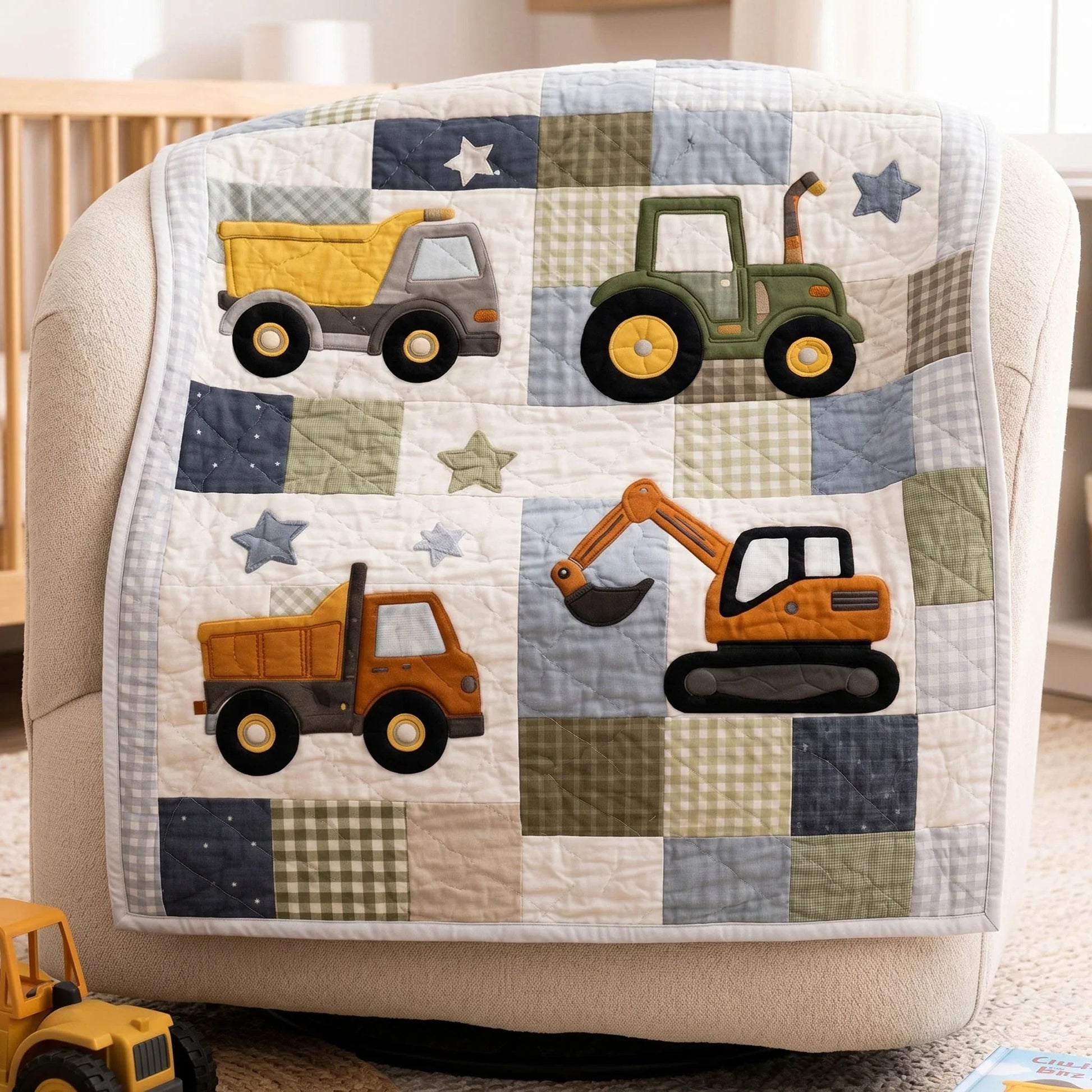 Work Site Quilt Blanket - Quilted Blanket by OtterMia