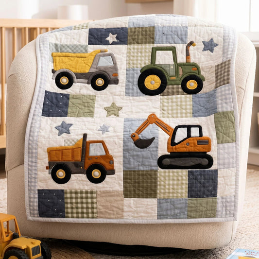 Work Site Quilt Blanket - Quilted Blanket by OtterMia