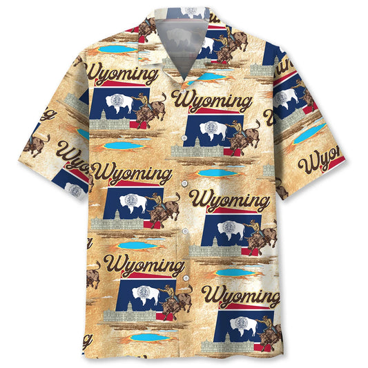 Wyoming the Equality State Hawaiian Shirt, custom shirt gift for men