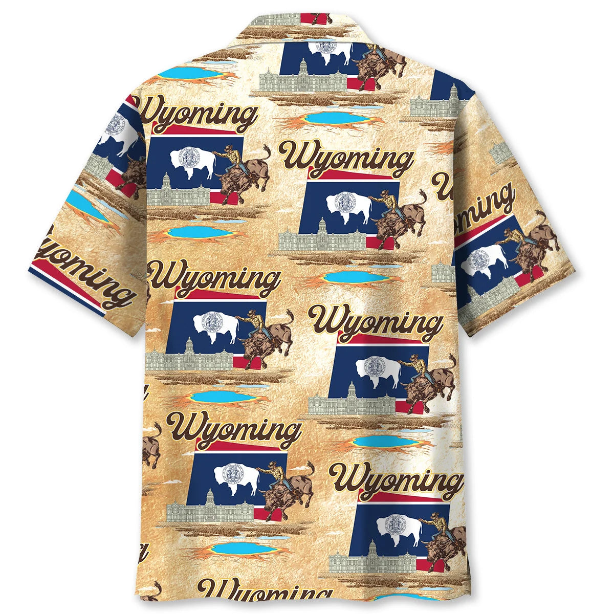 Wyoming the Equality State Hawaiian Shirt, custom shirt gift for men (view 2)