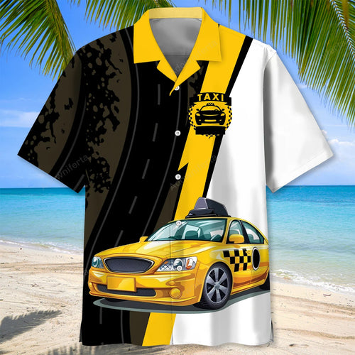 Yellow Taxi Driver Hawaiian Shirt