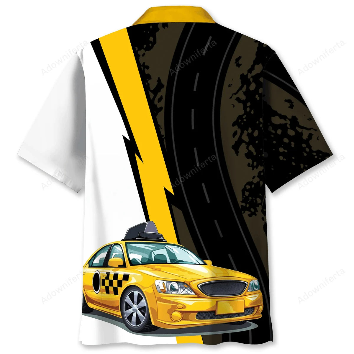 Yellow Taxi Driver Hawaiian Shirt