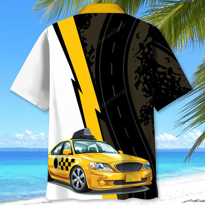 Yellow Taxi Driver Hawaiian Shirt