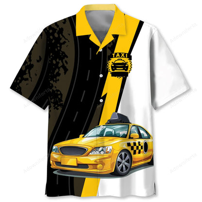 Yellow Taxi Driver Hawaiian Shirt