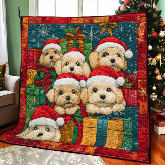 Yorkie Magic Quilt Blanket