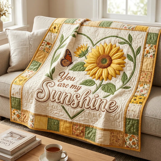 You Are My Sunshine Quilt Blanket