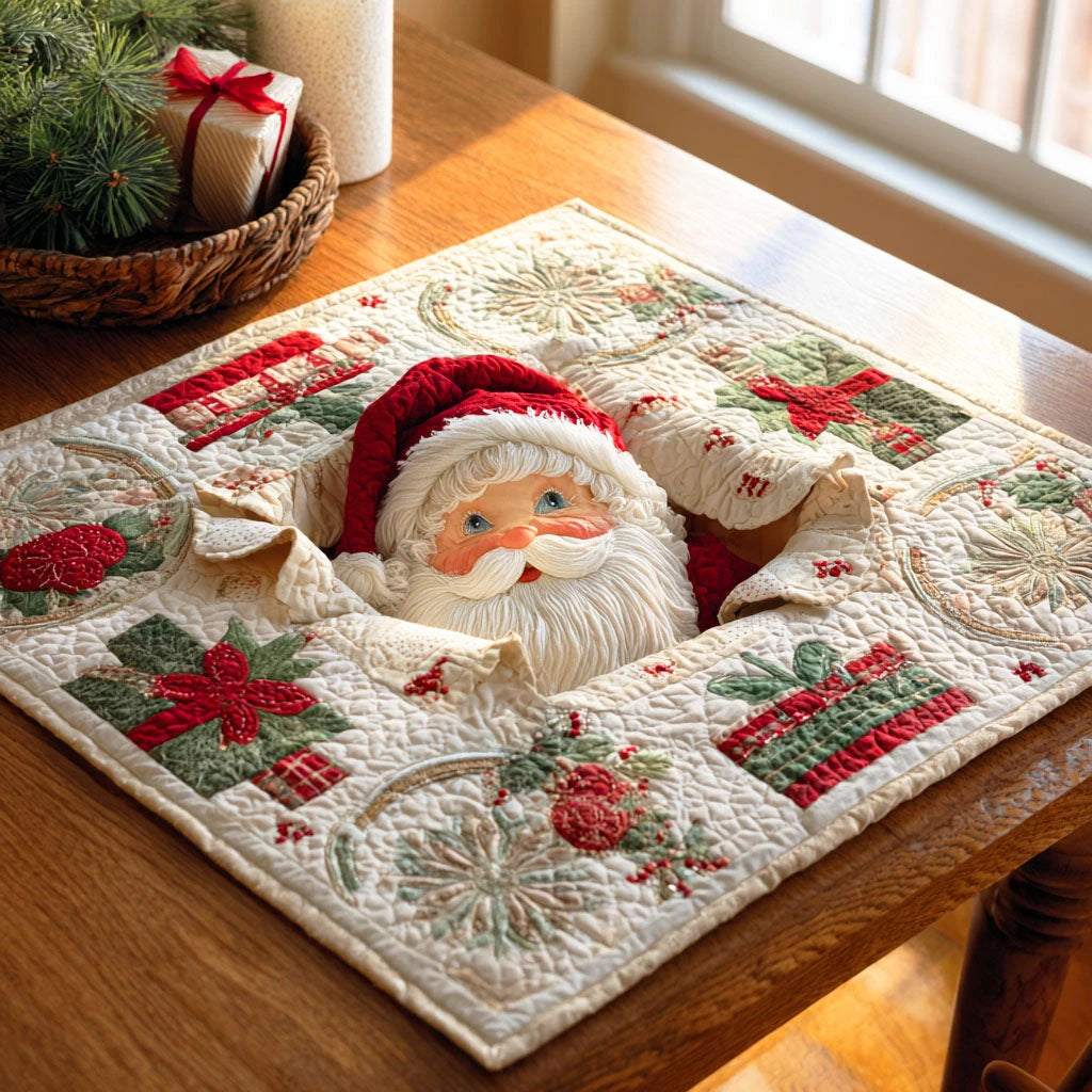 Yuletide Cheer Quilted Table Topper
