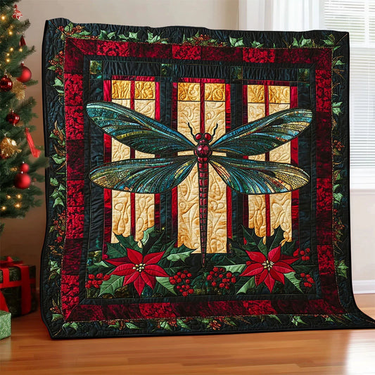 Yuletide Glimmer Quilt Blanket