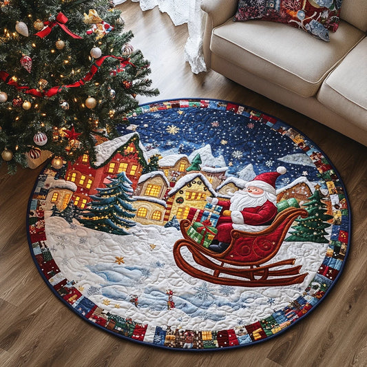 Yuletide Warmth Quilted Round Mat